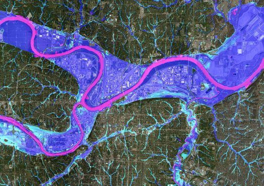 US flood map
