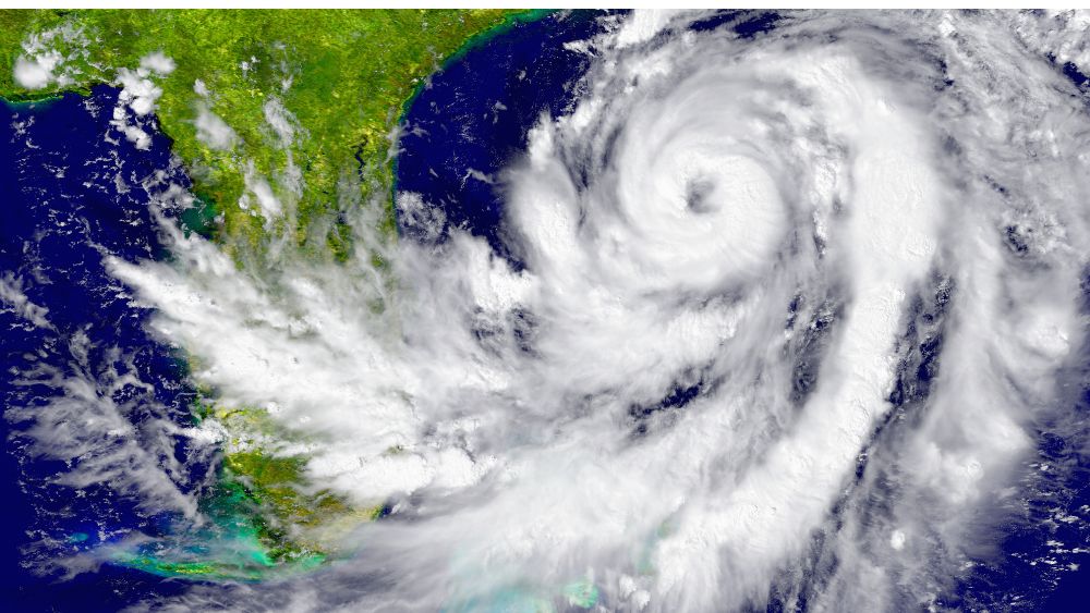 Satellite image of hurricane Helene