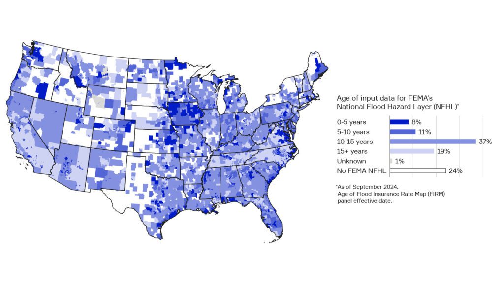 FEMA NFHL Map age and coverage
