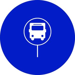 Bus stops logo